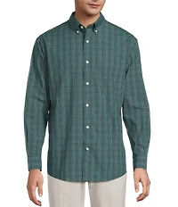Gold Label Roundtree & Yorke Non-Iron Long Sleeve Windowpane Sport Shirt
