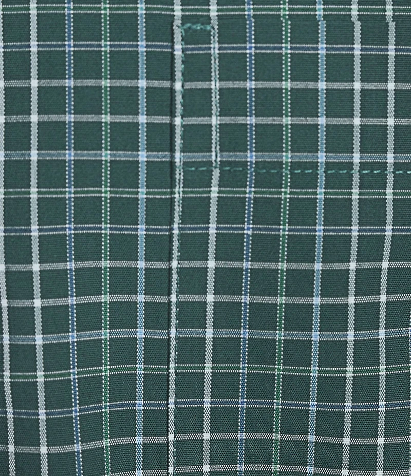 Gold Label Roundtree & Yorke Non-Iron Long Sleeve Windowpane Sport Shirt