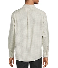 Gold Label Roundtree & Yorke Non-Iron Long Sleeve Windowpane Twill Sport Shirt