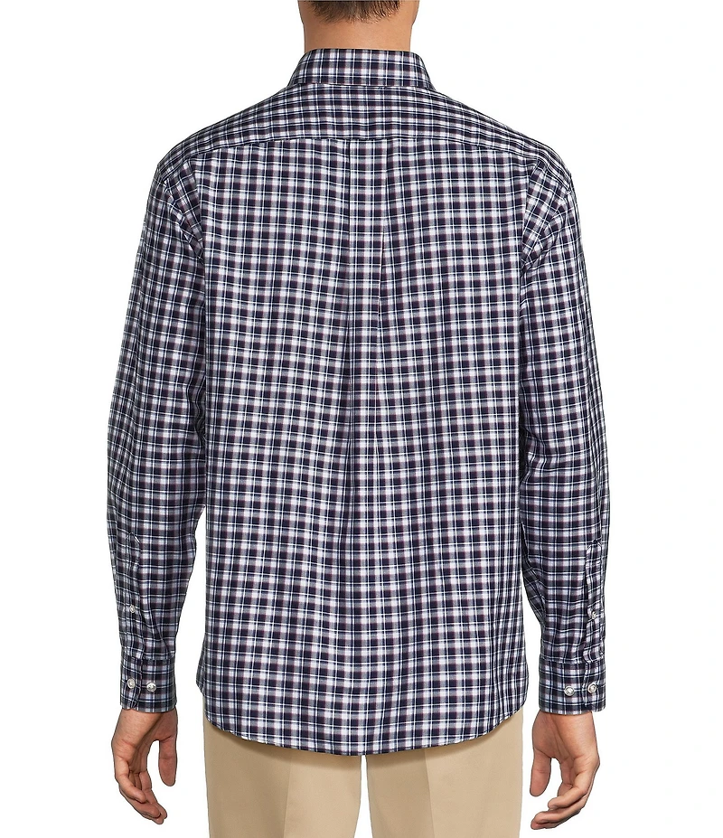 Gold Label Roundtree & Yorke Non-Iron Medium Plaid Twill Sport Shirt
