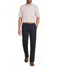 Gold Label Roundtree & Yorke Non-Iron Short Sleeve Circle Print Poplin Sport Shirt