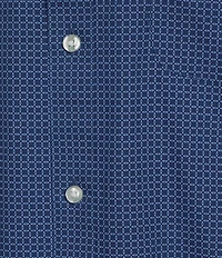 Gold Label Roundtree & Yorke Non-Iron Short Sleeve Circle Print Poplin Sport Shirt