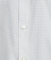 Gold Label Roundtree & Yorke Non-Iron Short Sleeve Circle Print Poplin Sport Shirt