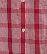 Gold Label Roundtree & Yorke Non-Iron Short Sleeve Plaid Poplin Sport Shirt