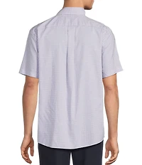 Gold Label Roundtree & Yorke Non-Iron Short Sleeve Small Plaid Sport Shirt