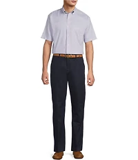 Gold Label Roundtree & Yorke Non-Iron Short Sleeve Small Plaid Sport Shirt