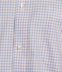 Gold Label Roundtree & Yorke Non-Iron Short Sleeve Small Plaid Sport Shirt
