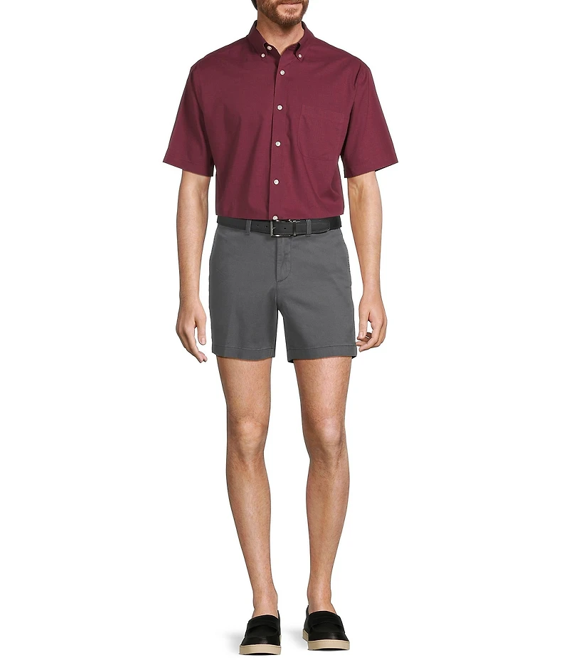 Gold Label Roundtree & Yorke Non-Iron Short Sleeve Solid Sport Shirt