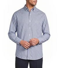 Gold Label Roundtree & Yorke Non-Iron Small Plaid Twill Sport Shirt