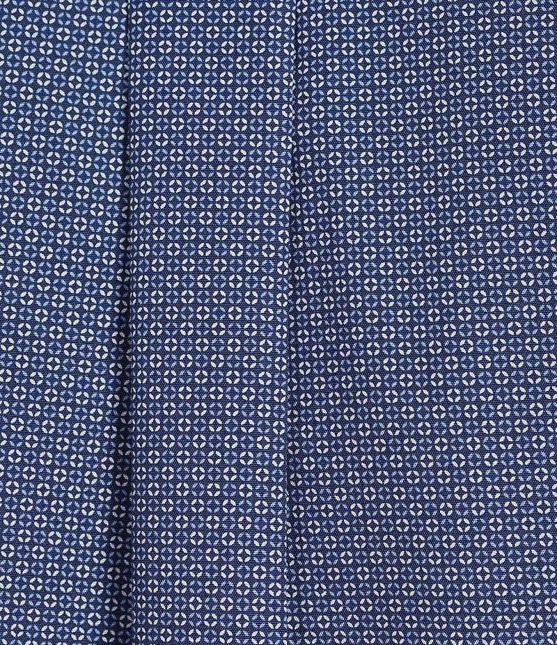 Gold Label Roundtree & Yorke Slim Fit Non-Iron Long Sleeve Circle Geo Print Sport Shirt