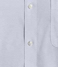 Gold Label Roundtree & Yorke Slim Fit Non-Iron Long Sleeve Geometric Print Sport Shirt