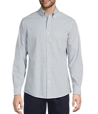 Gold Label Roundtree & Yorke Slim Fit Non-Iron Long Sleeve Small Check Sport Shirt
