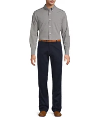 Gold Label Roundtree & Yorke Slim Fit Non-Iron Long Sleeve Small Check Sport Shirt
