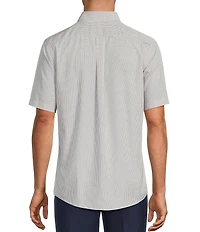 Gold Label Roundtree & Yorke Slim Fit Non-Iron Short Sleeve Check Sport Shirt