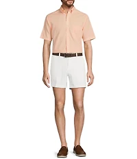 Gold Label Roundtree & Yorke Slim Fit Non-Iron Short Sleeve Gingham Print Sport Shirt