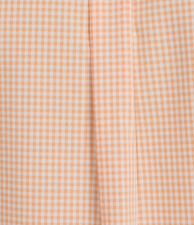 Gold Label Roundtree & Yorke Slim Fit Non-Iron Short Sleeve Gingham Print Sport Shirt