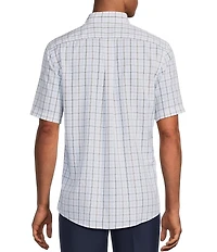 Gold Label Roundtree & Yorke Slim Fit Non-Iron Short Sleeve Medium Plaid Sport Shirt