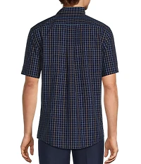 Gold Label Roundtree & Yorke Slim Fit Non-Iron Short Sleeve Medium Plaid Sport Shirt