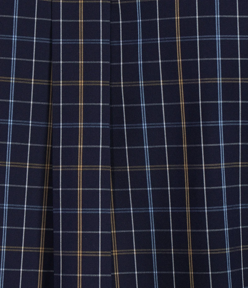 Gold Label Roundtree & Yorke Slim Fit Non-Iron Short Sleeve Medium Plaid Sport Shirt