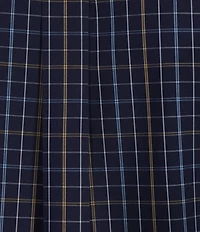 Gold Label Roundtree & Yorke Slim Fit Non-Iron Short Sleeve Medium Plaid Sport Shirt