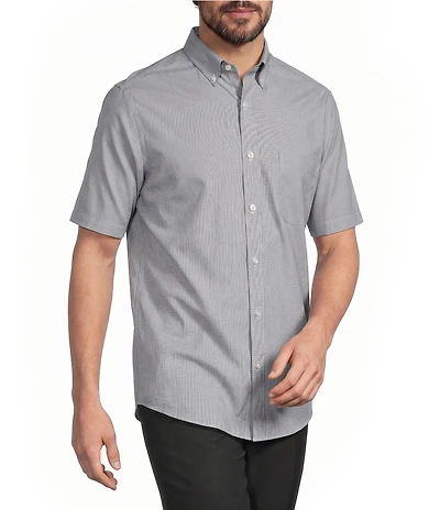 Gold Label Roundtree & Yorke Slim Fit Non-Iron Short Sleeve Solid Sport Shirt