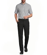 Gold Label Roundtree & Yorke Slim Fit Non-Iron Short Sleeve Solid Sport Shirt