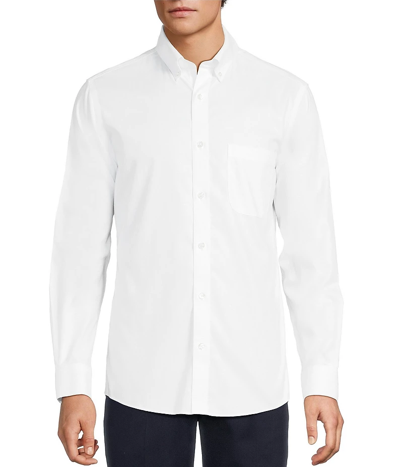 Gold Label Roundtree & Yorke Slim Fit Non-Iron Solid Dobby Sport Shirt
