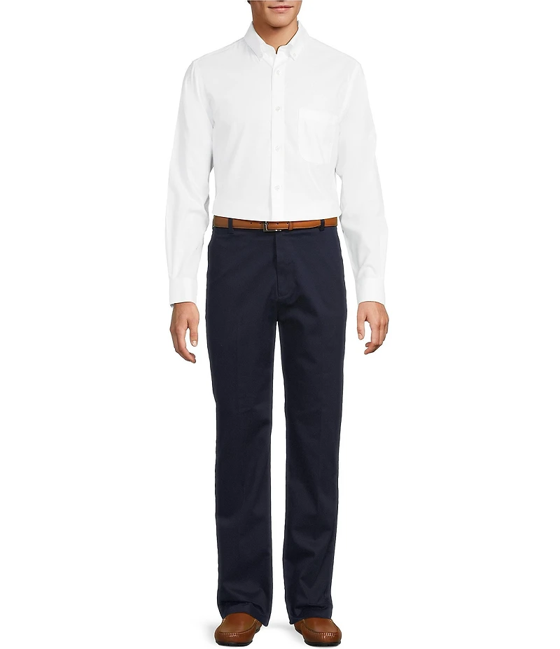Gold Label Roundtree & Yorke Slim Fit Non-Iron Solid Dobby Sport Shirt