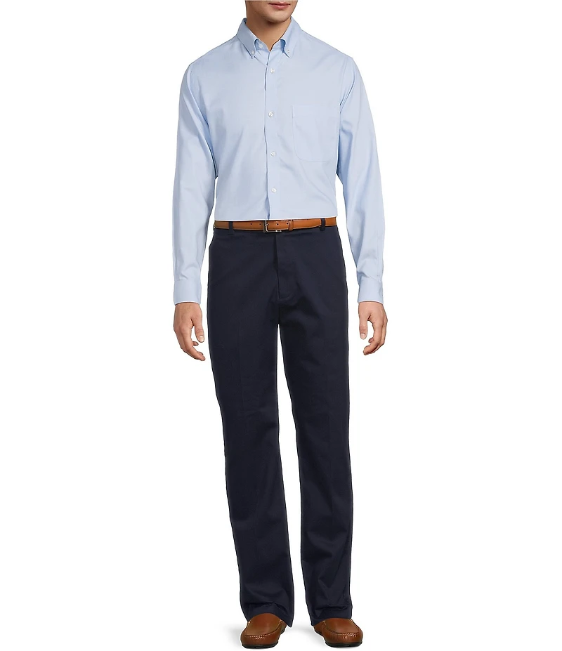 Gold Label Roundtree & Yorke Slim Fit Non-Iron Solid Dobby Sport Shirt