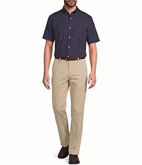 Gold Label Roundtree & Yorke Slim Fit Short Sleeve Geometric Sport Shirt