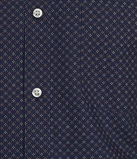 Gold Label Roundtree & Yorke Slim Fit Short Sleeve Geometric Sport Shirt