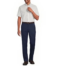 Gold Label Roundtree & Yorke Slim Fit Short Sleeve Geometric Sport Shirt