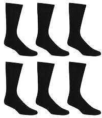 Gold Label Roundtree & Yorke Sport Performance Crew Athletic Socks 6-Pack
