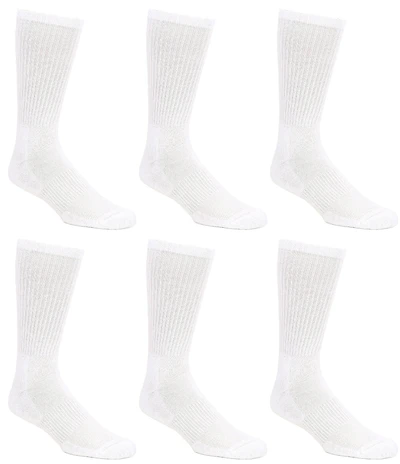 Gold Label Roundtree & Yorke Sport Performance Crew Athletic Socks 6-Pack