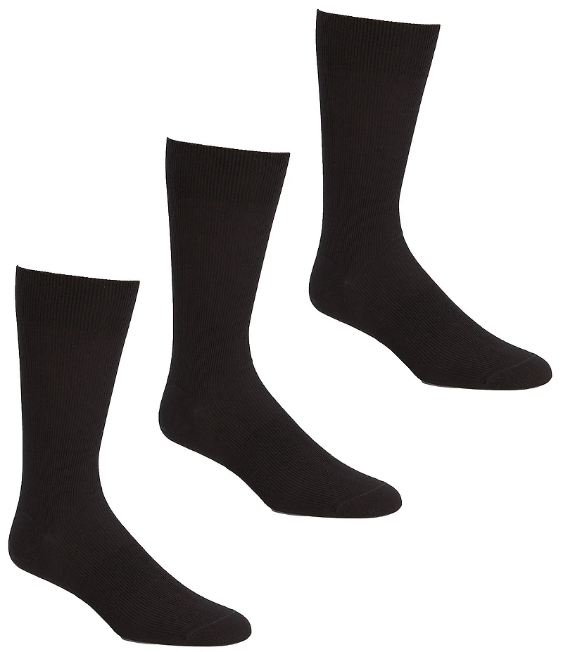 Gold Label Roundtree & Yorke Striped Crew Socks 3-Pack