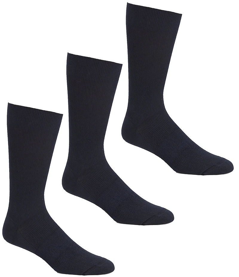 Gold Label Roundtree & Yorke Striped Crew Socks 3-Pack