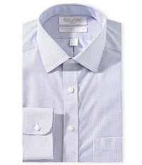 Gold Label Roundtree & Yorke William Slim Fit Non-Iron Spread Collar Diamond Print Dress Shirt