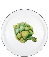 Golden Rabbit Enamelware Green Fresh Produce Large Tray