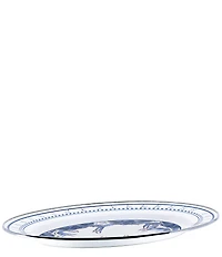 Golden Rabbit Enamelware Blue Crab Oval Platter