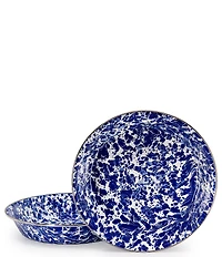 Golden Rabbit Enamelware Swirl Pie Plate