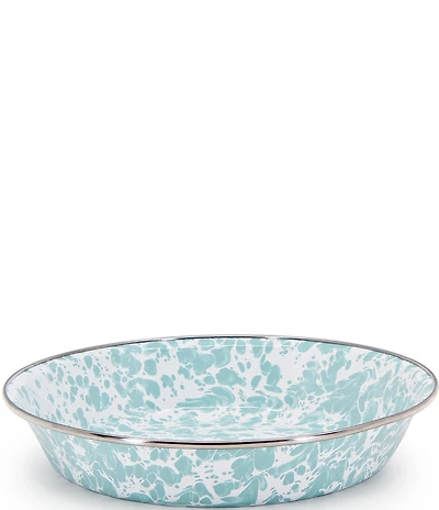 Golden Rabbit Enamelware Swirl Pie Plate
