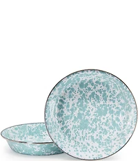 Golden Rabbit Enamelware Swirl Pie Plate