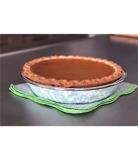 Golden Rabbit Enamelware Swirl Pie Plate