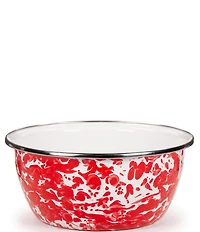 Golden Rabbit Enamelware Swirl Salad Bowls, Set of 4