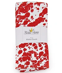 Golden Rabbit Cotton Swirl Kitchen Towels, Set of 2