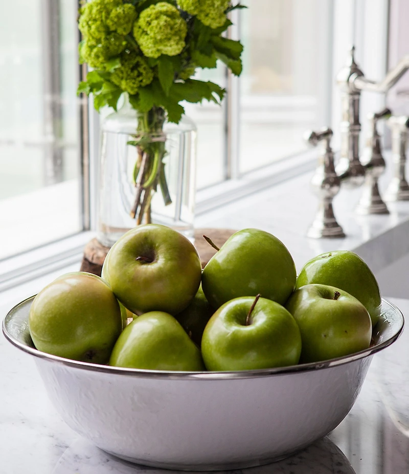 Golden Rabbit Enamelware 4-Quart Serving Basin/Bowl