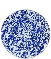 Golden Rabbit Enamelware Swirl Dinner Plates, Set of 4