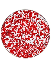 Golden Rabbit Enamelware Swirl Dinner Plates, Set of 4