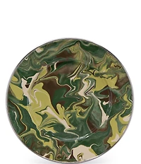 Golden Rabbit Enamelware Camouflage Sandwich Plates, Set of 4