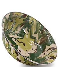 Golden Rabbit Enamelware Camouflage Serving Bowl